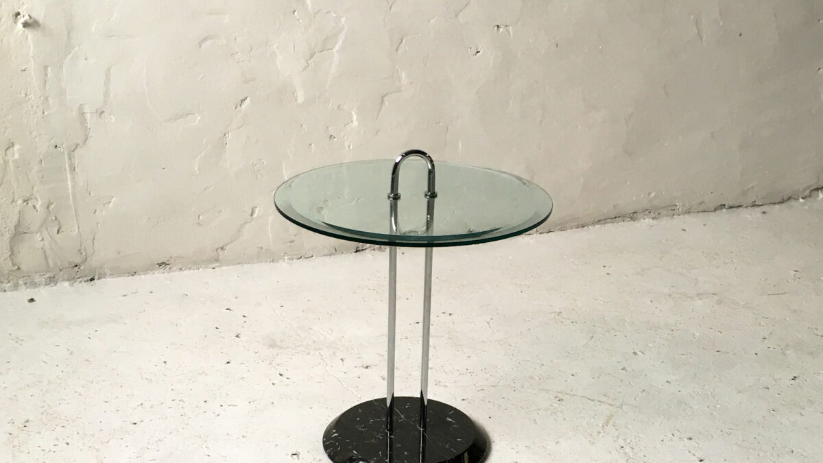 Cattelan stolik Vico Magistretti marmur kryształ lata 80