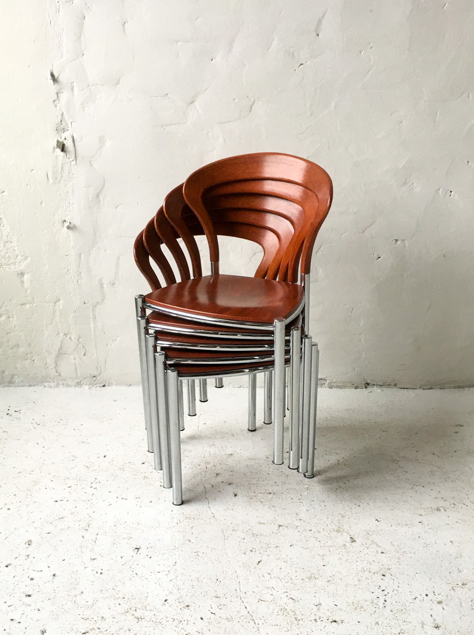 Kusch & Co. krzesła Lotus H. Lohmeyer lata 70 vintage design
