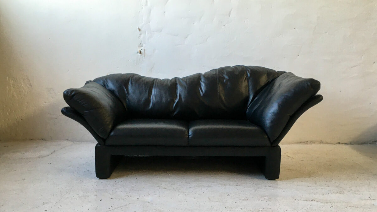 Bruhl & Sippold sofa Prelude skóra lata 90 vintage design #3