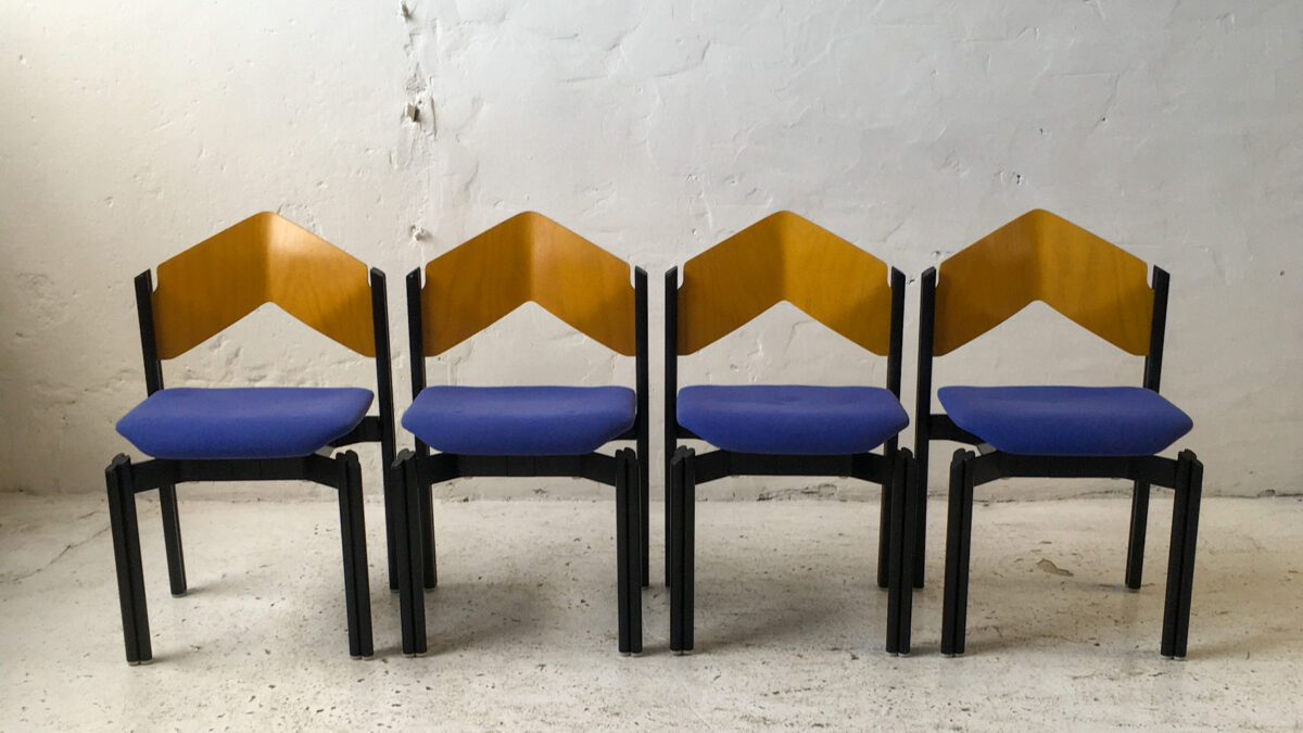 Froscher krzesła lata 80 vintage design #1