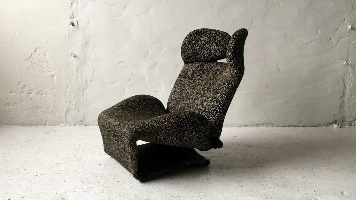 Cassina fotel Wink proj Toshiyuki Kita lata 80 vintage design