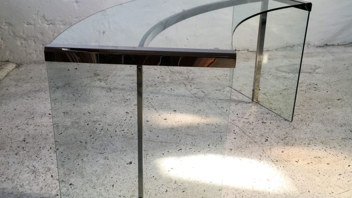Gallotti Radice włoskie biurko szklane lata 70 vintage design #2