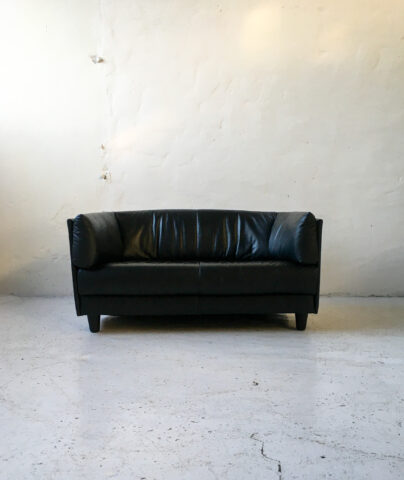 Ligne Roset sofa skóra lata 80 90 vintage design