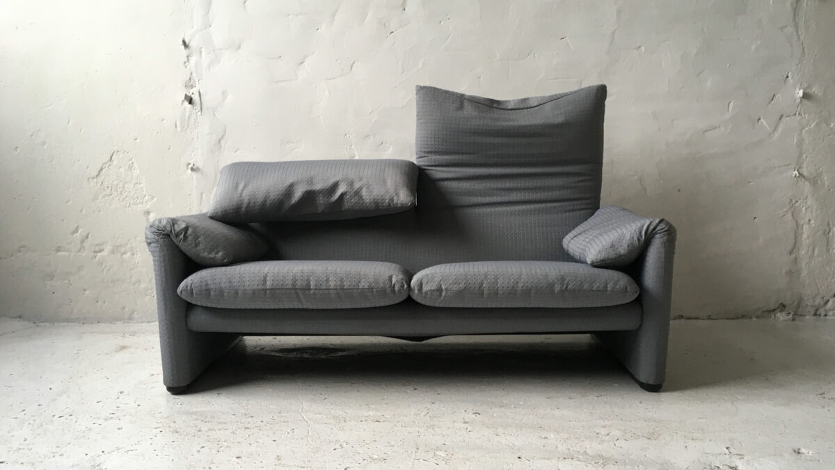 Cassina włoska sofa Maralunga Vico Magistretti lata 70 vintage #3