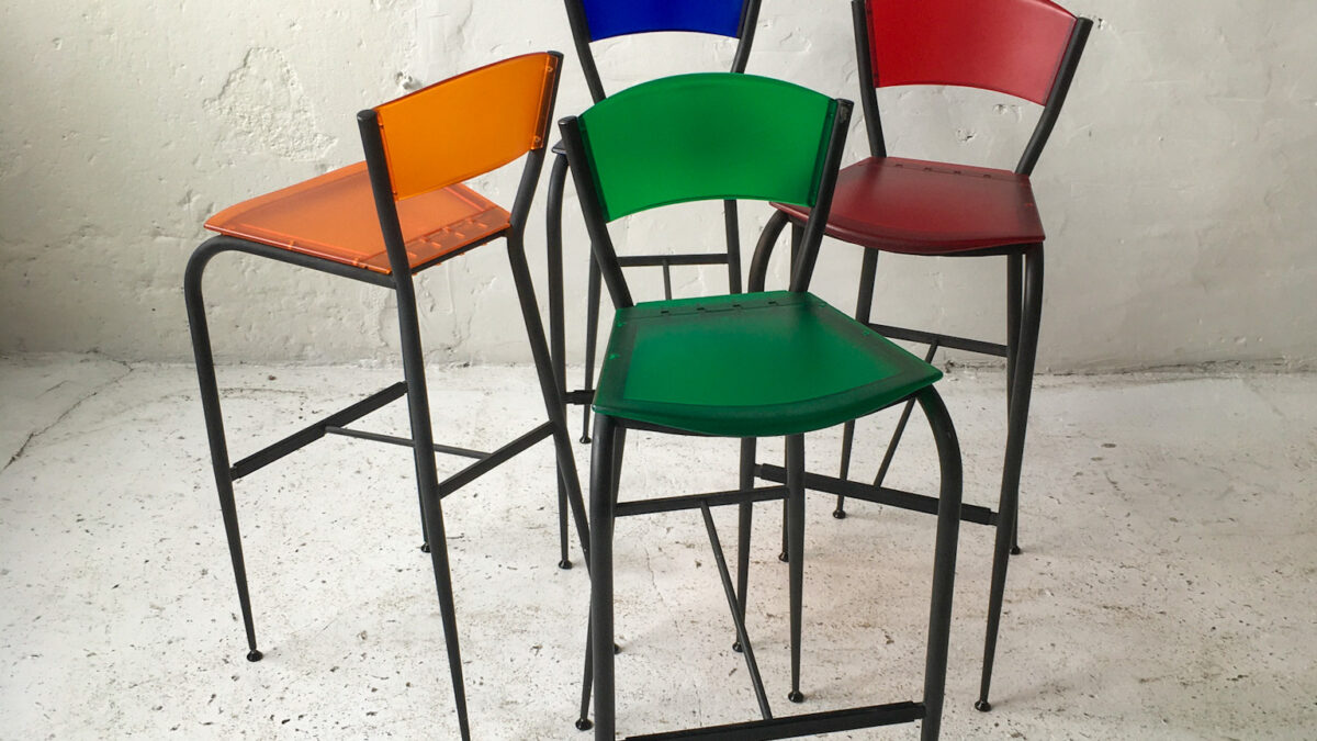 Baleri hokery proj Enrico Baleri lata 90 vintage design