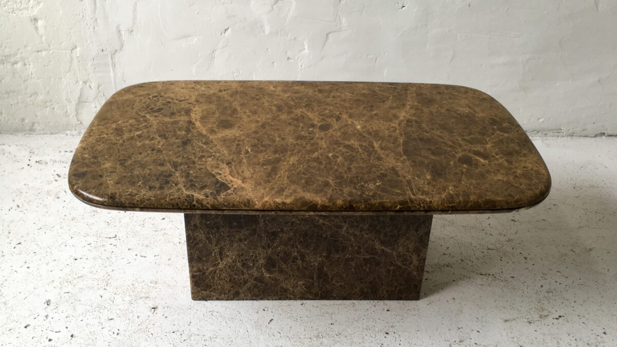 Stolik marmur emperador lata 80 90 vintage design #68