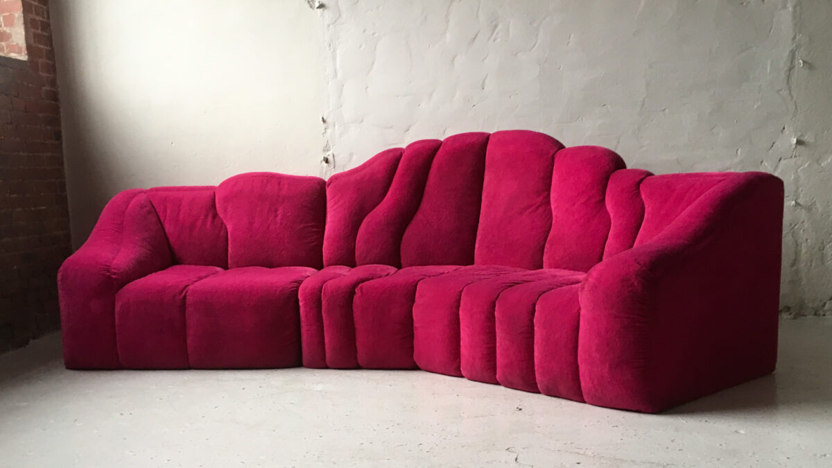 Polster mit Pep różowa sofa modułowa lata 80 90 vintage #2