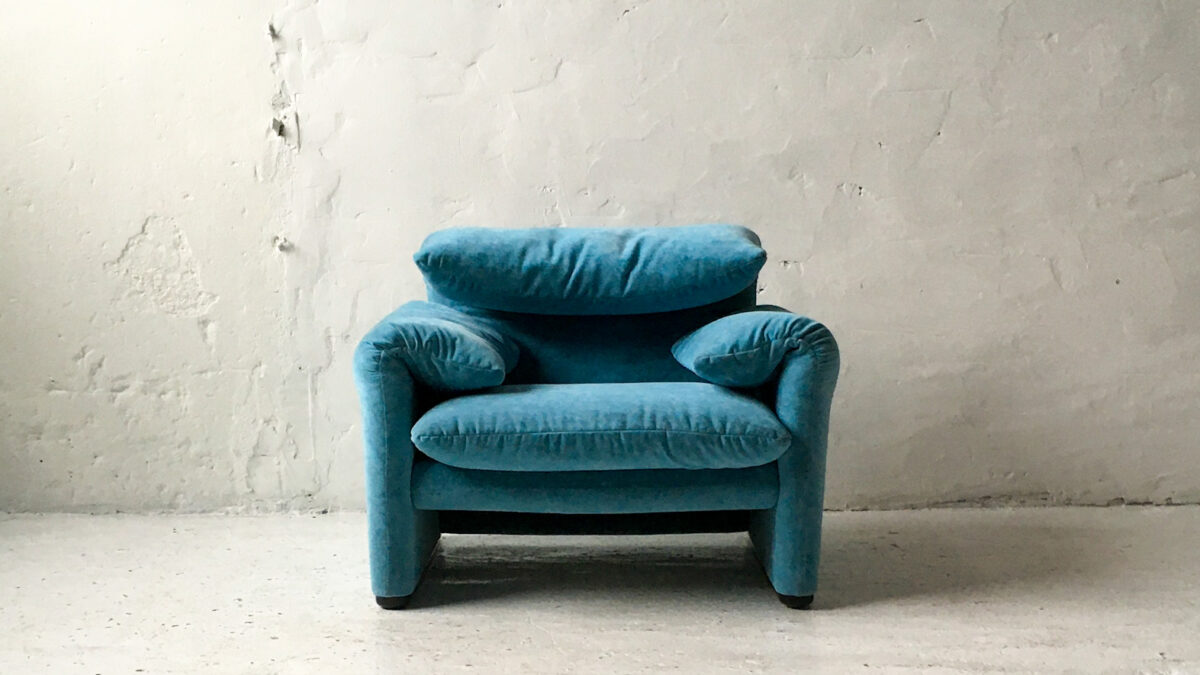 Cassina włoski fotel Maralunga Vico Magistretti lata 70 vintage #5