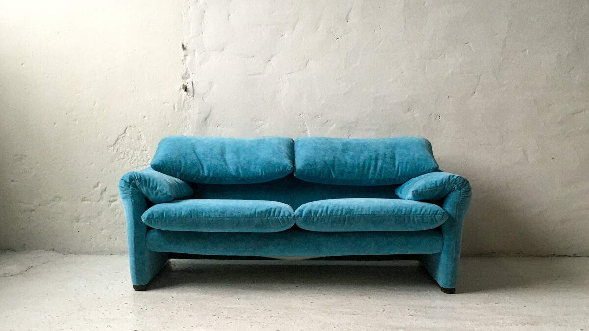 Cassina włoska sofa Maralunga Vico Magistretti lata 70 vintage #4