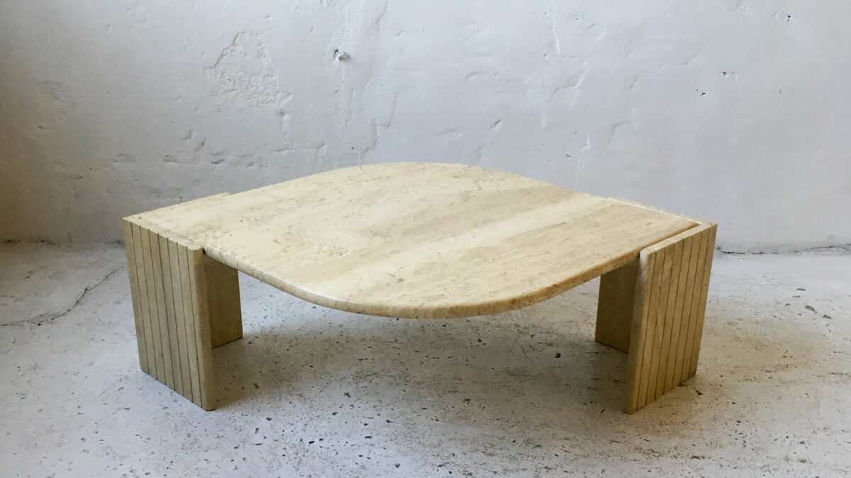 Roche Bobois stolik trawertynowy lata 80 90