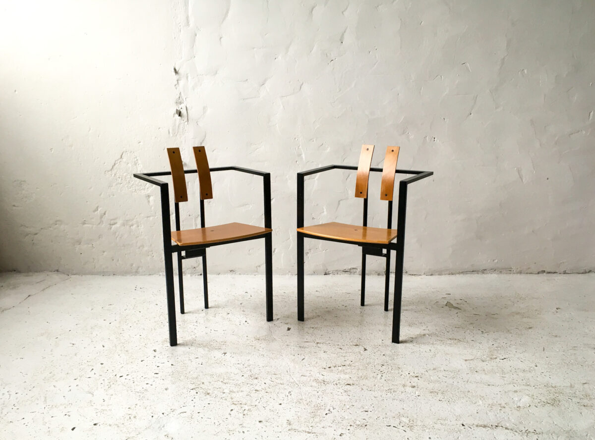 KFF krzesła Trix proj. K.F. Forster lata 80 vintage design