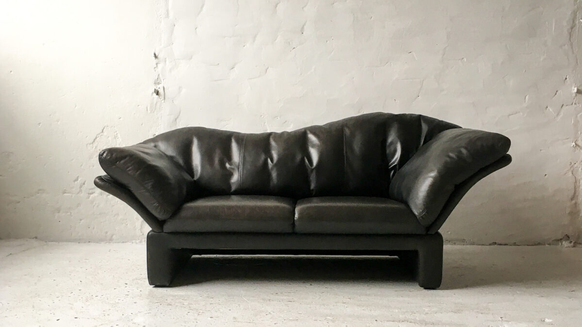 Bruhl & Sippold sofa Prelude skóra lata 90 vintage design #4